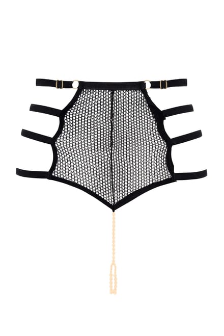 Bracli | London Hoog Getailleerd Parel String | Nachtmode Maat Plus