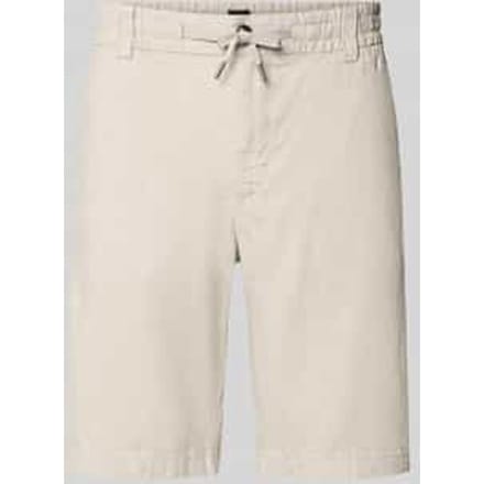 tapered chinobermuda van linnenmix model 'DS_3S'