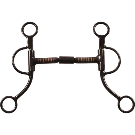 Western dubbelgebroken snaffle voor paard Pool's