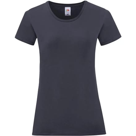Dames-T-shirt Fruit of the Loom Iconic 150