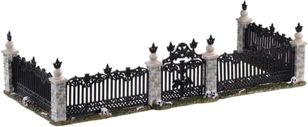 Lemax - Bat Fence Gate- Set Of 5 - Kersthuisjes & Kerstdorpen