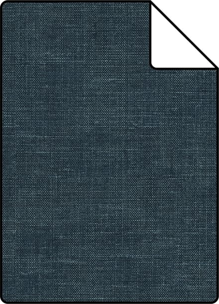 Proefstaal Origin Wallcoverings behang linnenstructuur donkerblauw - 26,5 x 21 cm - 347863-S
