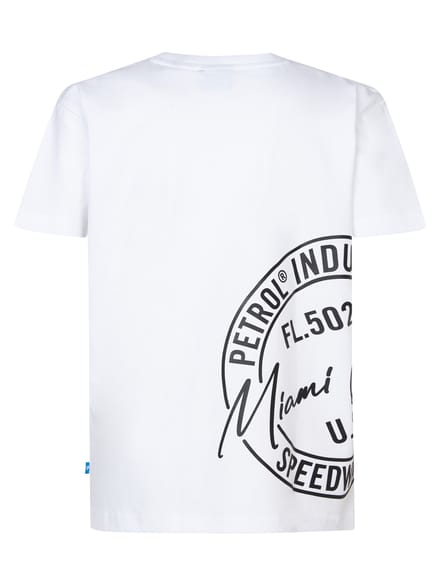 Petrol Industries - Jongens Artwork T-shirt Oceangrove - Wit