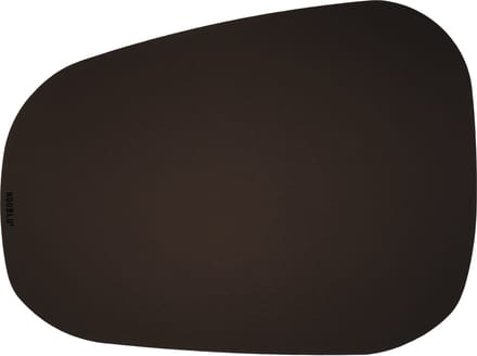 Leren placemat PEBL kingsize – Design tafel-onderlegger 50x38 – Donkerbruin leer – Afwasbaar