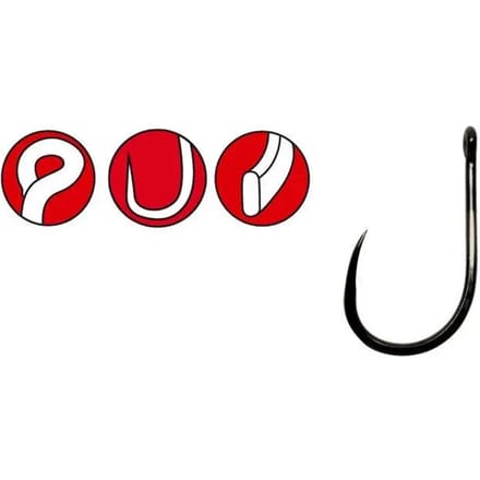 Haken Gamakatsu Power Carp Ring Eye Barbless (x10)