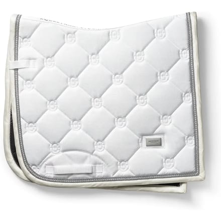 dressuur zadeldekje crystal white glimmer full