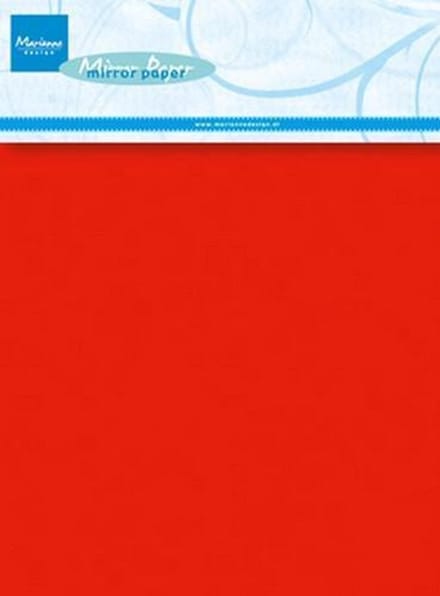 Marianne D Decoration spiegelkarton rood CA3137 A5