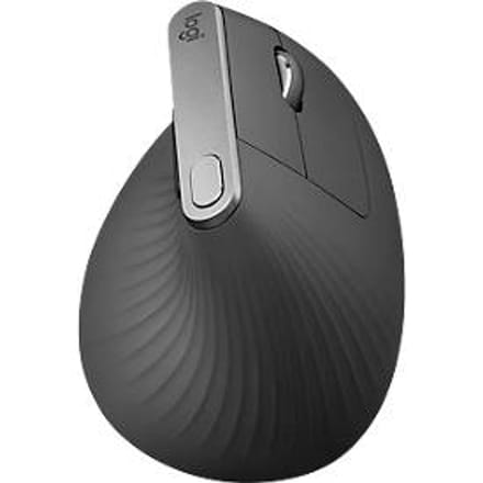 Logitech MX Verticaal Advanced Draadloos Bluetooth - Mac & PC - Ergonomische muis - Optisch - 6 knoppen - Zwart