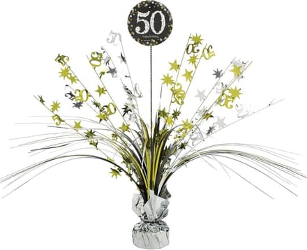 Spray Centrepiece 50 Glitterfeest - Zilver & Goud