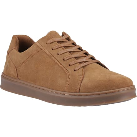 Hush Puppies Madden Heren Suède Tan Sneakers