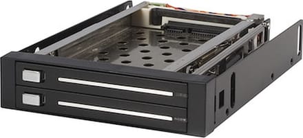 StarTech.com 2 Drive 2.5in Trayless Hot Swap SATA Mobile Rack Backplane