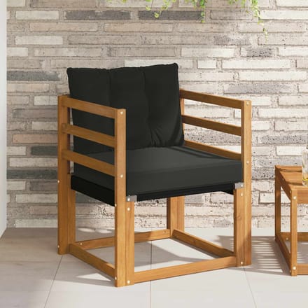 vidaXL - 2 - Stuk - Buitensofa - Massief - Acacia - Hout - Naturel