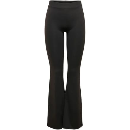 Only zwarte dames broek   Flared fit   Elastische boord   Regular waist Zwart M/32