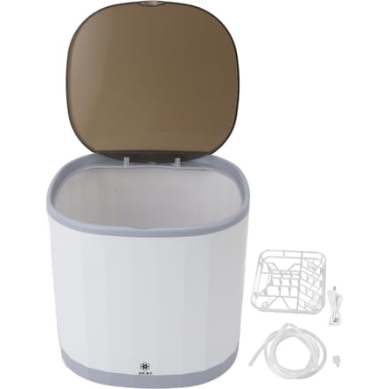 Mini Bekerreiniger Machine Draagbaar Volautomatisch 360 graden Omni-directioneel 4L 5V USB Oplaadbaar Thee gray