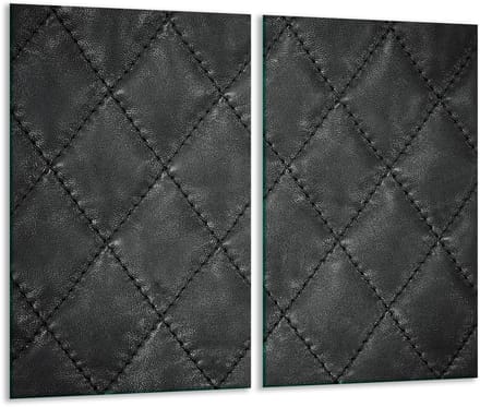 TMK ArtDeko - Snijplank - 2x 30x52 cm - Beschermplaat - Zwart
