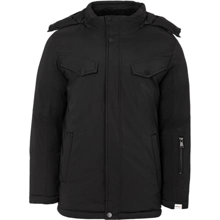 Lee Cooper Heren Pufferjas met capuchon (Zwart)