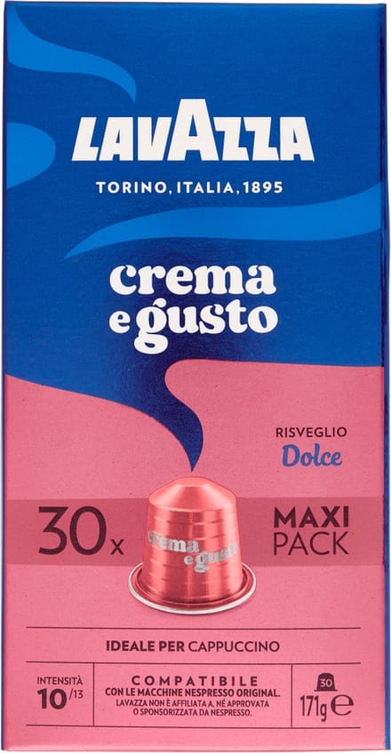 Lavazza Crema e Gusto capsules 30 stuks compatibel met Nespresso