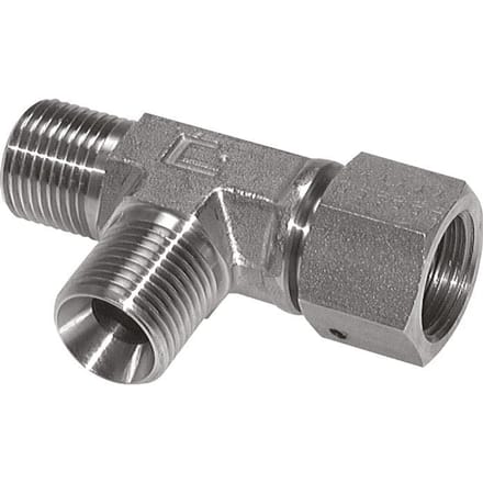 T-koppeling G2" Buitendraad x Binnendraad RVS Hydrauliek 175 bar (2458,75psi)