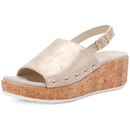 Sandalen met sleehak Ara -