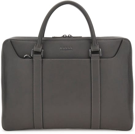 GUESS Business tas Parma Document Case Dark Grey Grijs