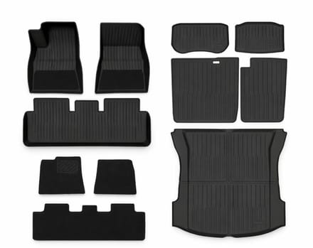 Tesla Model 3 2019-04/2021 Complete Mattenset Rubber + Velours Ecoline Accessoires
