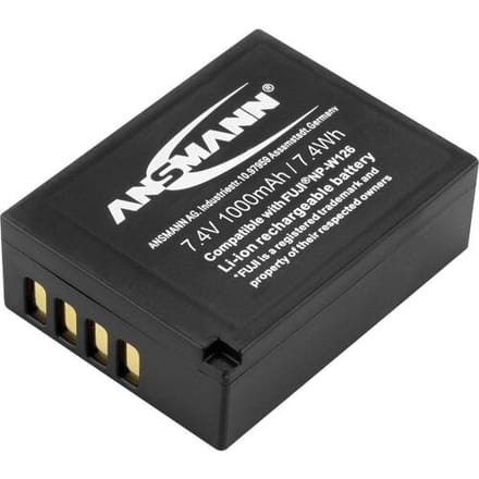 Ansmann A-FUJ NP-W 126 Lithium-Ion 1020mAh 7.4V oplaadbare batterij/accu