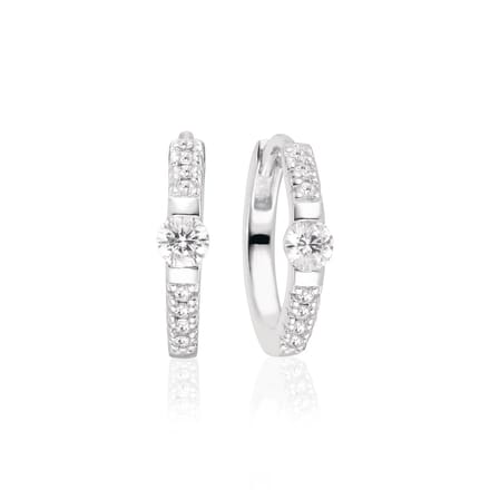 SIF JAKOBS ELLERA UNO MEDIO EARRING SJ-E12119-CZ-SS