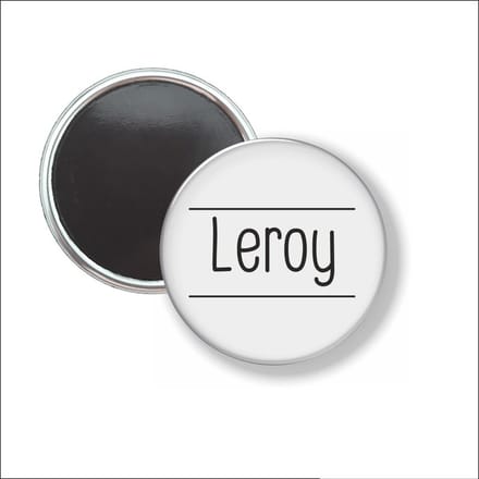 Button Met Magneet 58 MM - Leroy - NIET VOOR KLEDING