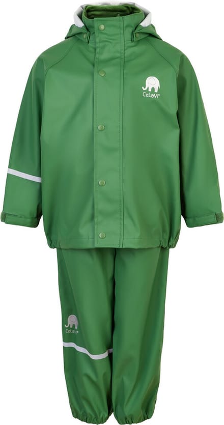 CeLaVi - Basic regenpak voor kinderen - Iepgroen - maat 80cm