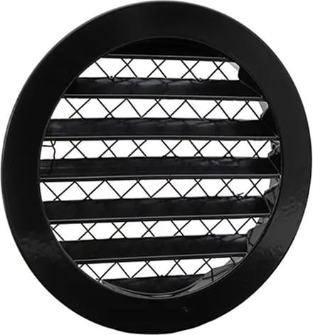 Nedco BV Aluminium schoepenrooster Ø150mm Zwart