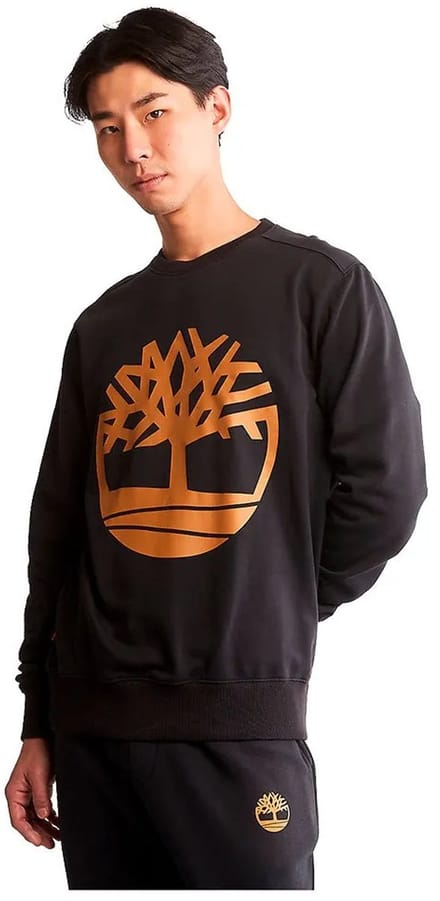 Timberland Core Tree Logo Brushback Sweatshirt Zwart XL Man