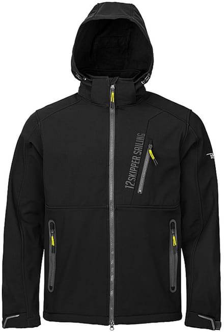 12skipper Amundsen Softshell jas heren / dames zwart, maat S