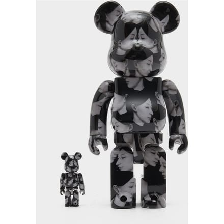 Medicom BE@RBRICK BLACK Scandal Yohji Yamamoto 100% 400%, zwart