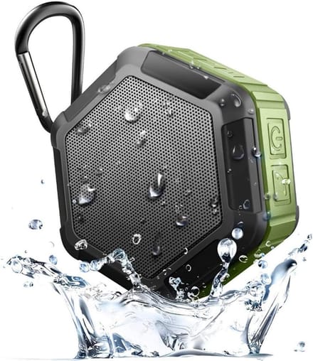 Draagbare Bluetooth Luidspreker - Mini Subwoofer - Muziek Luisteren Buiten - IP65 Waterdicht - 90x81x41mm - Groen