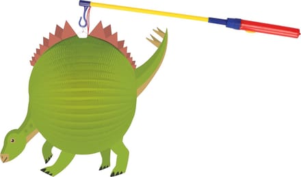 Amscan - Sint Maarten lampionstokje set met Dinosaurus lampion 25 cm