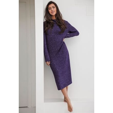 Pastunette Premium - Lounge Jurk - Dark Orchid - Viscose/Polyester - Donkerpaars - Maat 40