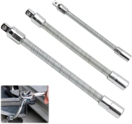 Solidchoice - Set van 3 Flexibele Aansluitingen voor Steeksleutels