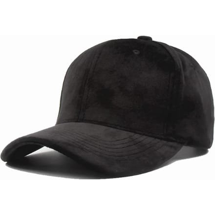 Zwart Grijs Suede Snapback Baseballpet Dames Mode Straat Hip Hop Hoed Adjustable zwart