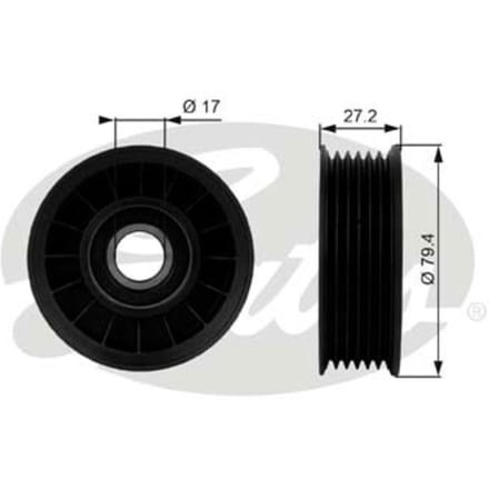 Spanrol/geleiderpoelie, V-riem DriveAlign® GATES T38009