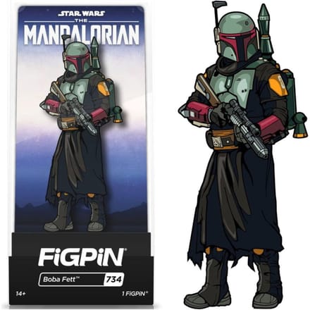 FiGPiN Star Wars The Mandalorian Boba Fett 3  Enamel Pin #734