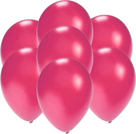 Party ballonnen in klein formaat - roze - 100x - 13 cm - feestartikelen/versiering