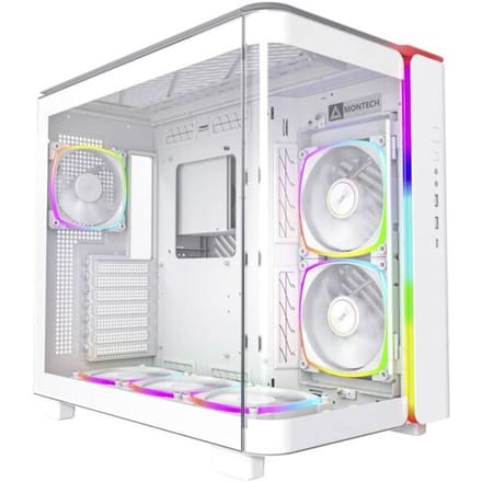 MONTECH KING 95 PRO Tempered Glass ARGB Midi-tower PC-behuizing Wit