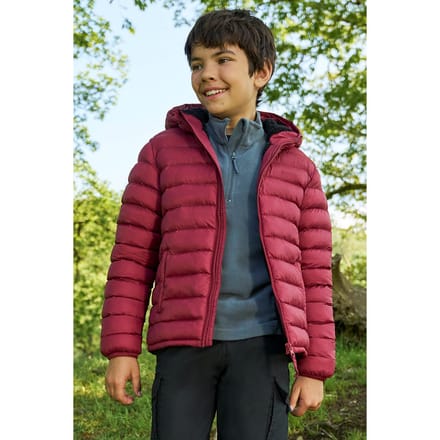 Mountain Warehouse Gewatteerde jas met imitatiebont voor kinderen/kinders (Roest)