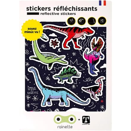 Reflecterende stickers Rainette Dinos