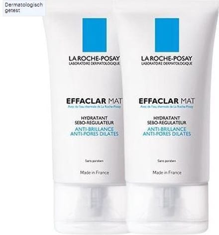 La Roche-Posay Effaclar Mat dagcrème - voor een vette huid - 2x40ml