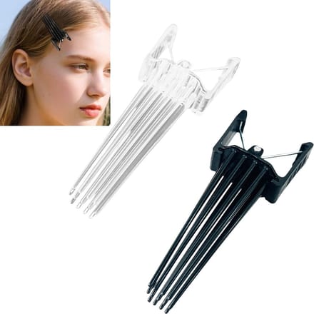 Volumizer Haarclips - Haarwortel Clips - Direct Volume - Naadloos Ontwerp - 2 Stuks - Zwart