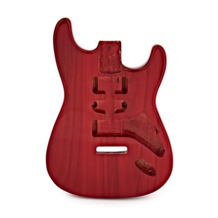 Elektrische Gitaar Body, Transparent Red