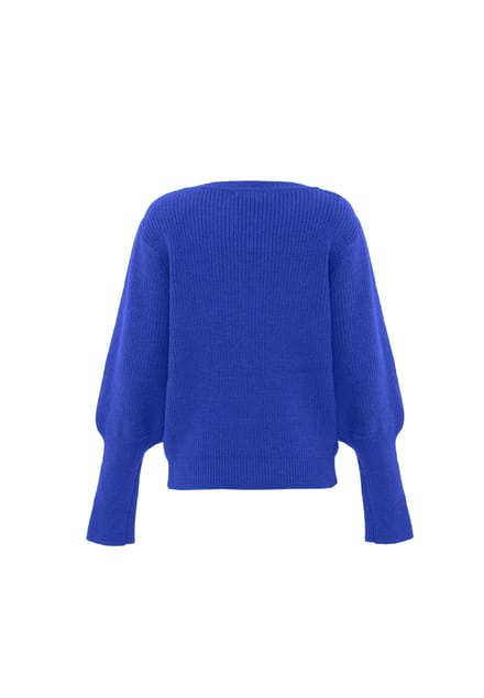 Faina Gebreide trui Dames KONING BLAUW
