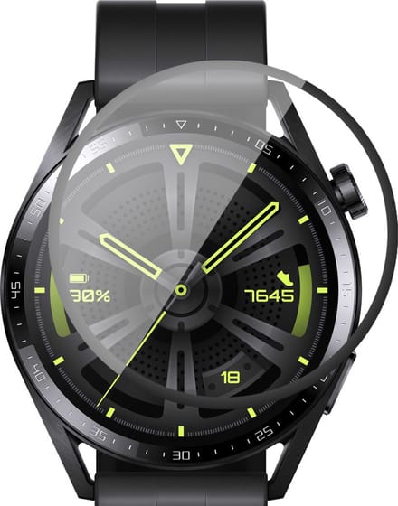 Screenprotector geschikt voor Huawei Watch GT 3 46 mm - PET Glasfolie Full Screen Protector