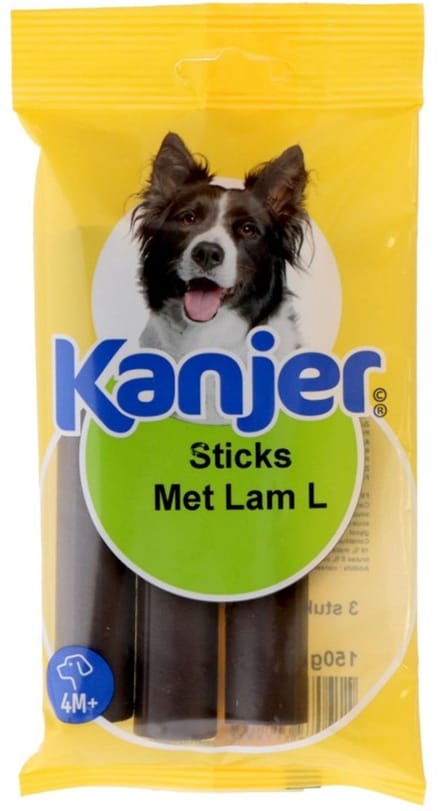 Kanjer Sticks met Lam L 150gr 3st hondensnack